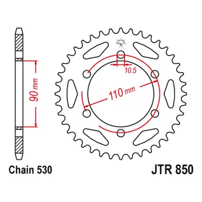 Rozeta JT SPROCKETS JTR850.31 (85031JT) (JT rozeta 850 31 (85031JT))