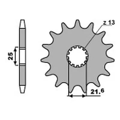 Ozubené kolo přední GROSSKOPF 56617G (GROSSKOPF ozubené kolo přední 566 17)