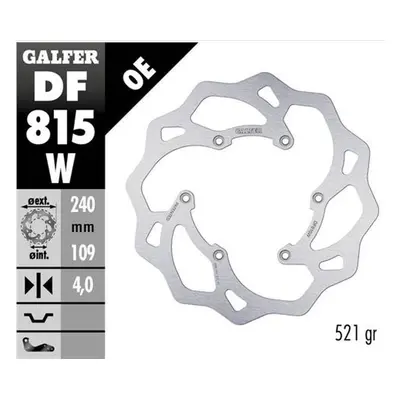 Brzdový kotouč zadní GALFER DF815W (GALFER brzdový kotouč zadní BETA RR 250/300/350 12-, RR 390/