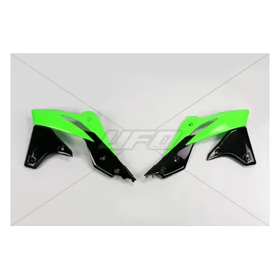 Kryty chladiče UFO KA04725999 (UFO kryty chladiče KAWASAKI KXF 250 13-16 barva (zelená/černá))