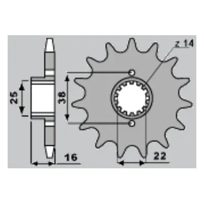 PBR ozubené kolo 490 15 18NC (Přední ozubené kolo PBR 490 15 18NC)