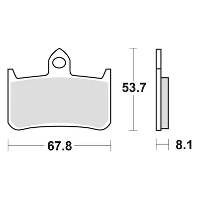 Brzdové destičky TRW LUCAS MCB593SRQ (KH187) (TRW LUCAS KLOCKI HAMULCOWE KH187 SINTER RACING HON