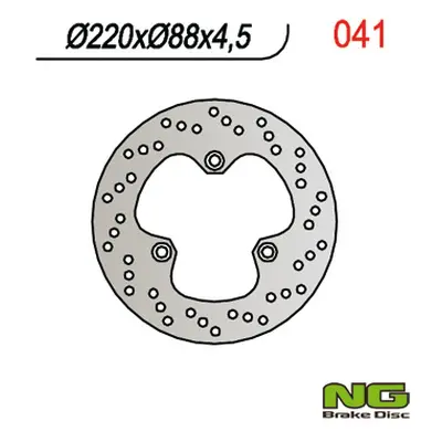 Brzdový kotouč NG Brakes NG041 (NG brzdový kotouč zadní HONDA CBR 500/600F 87-90, VFR 400 86-88,