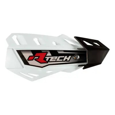 RACETECH (RTECH) kryty páček FLX CROSS/ENDURO barva bílá (se 2 typy držáků na řidítka a rukojeti