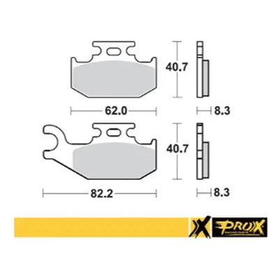 Brzdové destičky PROX 37.246102 (PROX brzdové destičky KH414 SUZUKI LT-A/F 400F 08-15, LT-A 450X