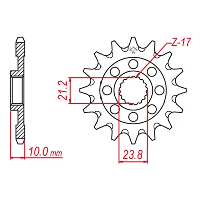 Ozubené kolo přední GROSSKOPF 216013G (JTF1443.13SC) (GROSSKOPF ozubené kolo přední 2160 13 samo