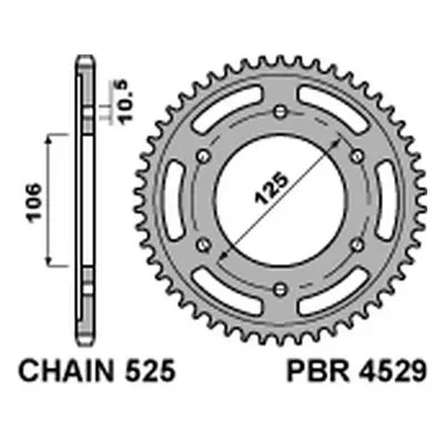 Rozeta PBR 452948C45 (JTR2014.48) (PBR rozeta 4529 48 C45 (JTR2014.48))