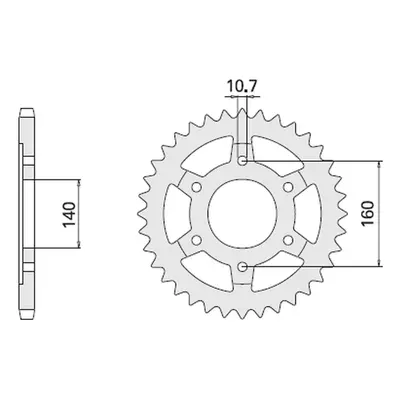 CHT rozeta 502 45 (A4150502450) HONDA XR 350, KAWASAKI GPX (CHT rozeta 502 45 (A4150502450) HOND