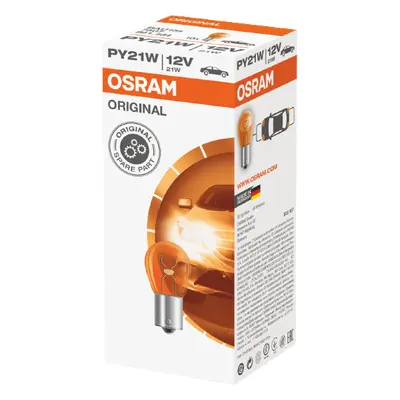 Žárovka OSRAM O-7507 (OSRAM žárovka 21W 12V BAU15S PY21W (ORANGE) - oranžová blinkr 1 kus)