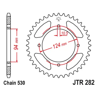 JT Sprockets rozeta JTR282.36 (28236JT) (Zadní ozubené kolo JT Sprockets JTR282.36)