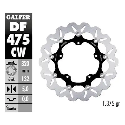 Přední brzdový kotouč GALFER DF475CW (GALFER přední brzdový kotouč YAMAHA YZF-R6 17-23; YZF-R1 0