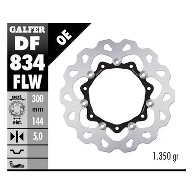 Brzdový kotouč přední GALFER DF834FLW (GALFER brzdový kotouč přední HARLEY-DAVIDSON (300X144X5) 