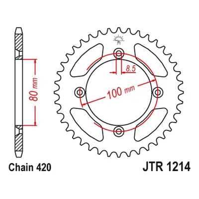 Rozeta JT SPROCKETS JTR1214.51 (23851JT) (JT rozeta 238 51 (23851JT))