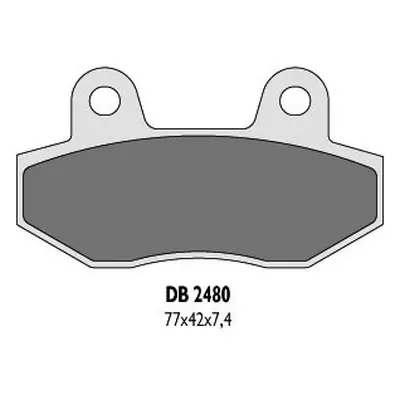 Brzdové destičky DELTA BRAKING DB2480OR-N (DELTA BRAKING brzdové destičky KH86 - nahrazuje DB248