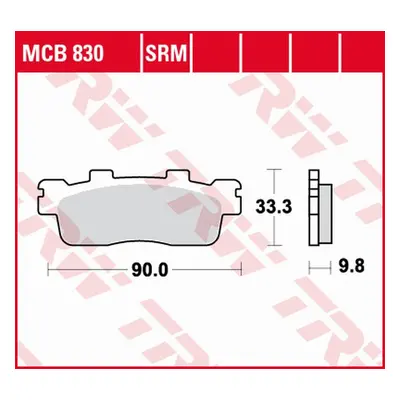 Brzdové destičky TRW LUCAS MCB830SRM (KH498) (TRW LUCAS ZF brzdové destičky KH498 sintrované KAW