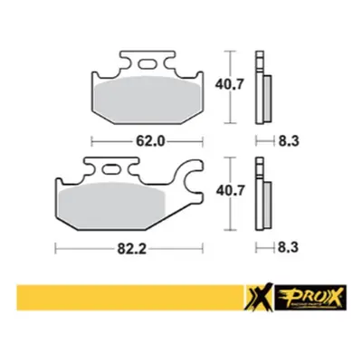 Brzdové destičky PROX 37.236102 (PROX brzdové destičky KH413 SUZUKI LT-A/F 400F 08-15, LT-A 450X