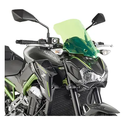 Plexi štít KAPPA KA4118GR (KAPPA plexi štít KAWASAKI Z 900 (17-18) 37 X 32 cm LIME s osvětlenými