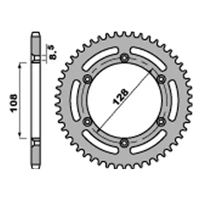 PBR rozeta 4488 57 F (JTR797.57, STD.) (Zadní ozubené kolo PBR 4488 57 F)