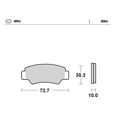 Brzdové destičky sintrované MOTO-MASTER 082521 (MOTO-MASTER brzdové destičky sintrované METAL EN