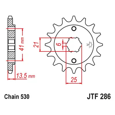 JT Sprockets ozubené kolo JTF286.15 (26815JT) (Přední ozubené kolo JT Sprockets JTF286.15)