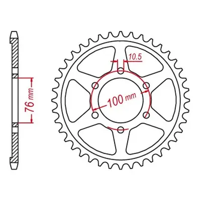 Rozeta MTX 11-476-45 (JTR816.45) (MTX PARTS rozeta 825 45 - viz 816 45 (JTR816.45))