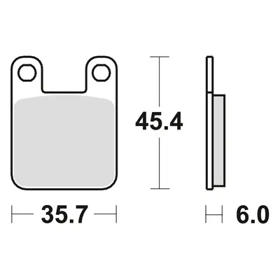 TRW ZF brzdové destičky KH115 organické KTM SX 60 / 65 98-01, SUZUKI AY 50 97-06, YAMAHA TZR 50 