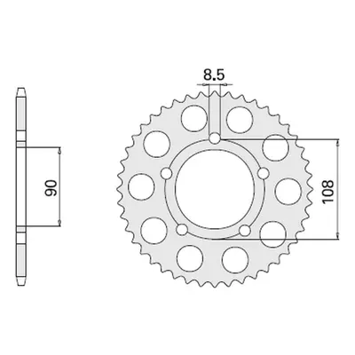 CHT rozeta 1022 38 (1022-38) DUCATI 500/600 PANTAH`81-82, PASO 750`87 (CHT rozeta 1022 38 (1022-