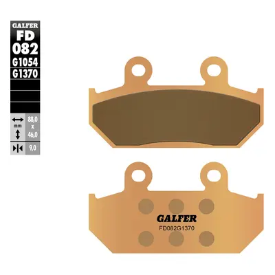 Brzdové destičky Galfer FD082G1370 (KH124) (GALFER brzdové destičky KH124 / KH412 sintrované bar