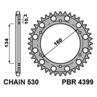 Rozeta PBR 439944C45 (JTR1306.44, +2) (PBR rozeta 4399 44 C45 CBR 900 RR`00-03, CBR 1000RR`06-15