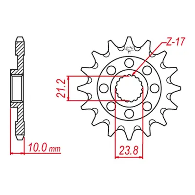 Ozubené kolo přední GROSSKOPF 226013G (JTF1443.13) (GROSSKOPF ozubené kolo přední 2260 13 (2160 