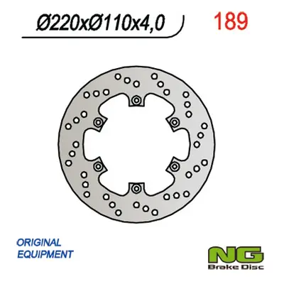 Brzdový kotouč NG Brakes NG189 (NG brzdový kotouč zadní APRILIA 50 RX 92-05, PEGASO 50, BETA 200