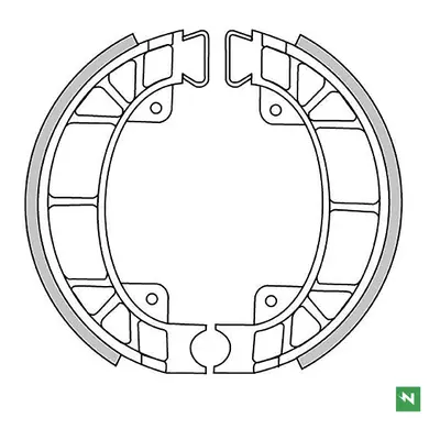 Brzdové čelisti - pakny NEWFREN GF0254 (NEWFREN brzdové čelisti - pakny PIAGGIO SCATTO 50; ZUM 5