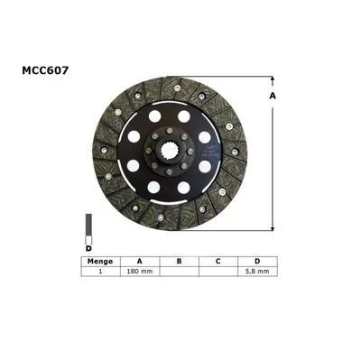 Spojkový kotouč TRW LUCAS MCC607 (TRW LUCAS spojkový kotouč BMW K 1200 RS 97-05, K 1200 GT 01-05