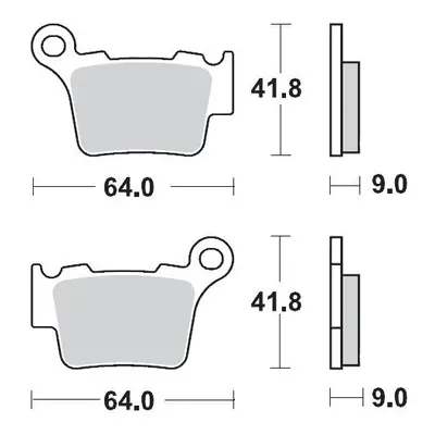 Brzdové destičky MOTO-MASTER 094412 (MOTO-MASTER brzdové destičky KH368 SINTER METAL RACING: 12 