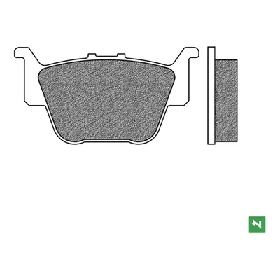 NEWFREN brzdové destičky levá zadní KH373 HONDA TRX 420 09-19, TRX 450 04-09, TRX 500 14-19, TRX