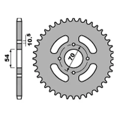 Rozeta PBR 430440C45 (JTR1206.40, STD.-2) (PBR rozeta 4304 40 C45 (JTR1206.40) (STD.-2))