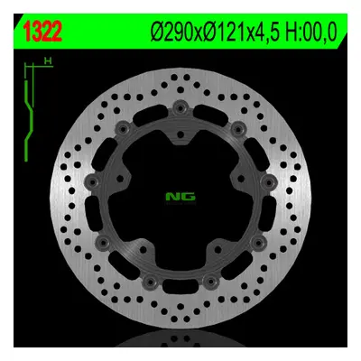 Brzdový kotouč NG Brakes NG1322 (NG brzdový kotouč přední SUZUKI GSF 650 06 ABS, SV 650X/ABS 18-