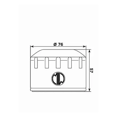 Olejový filtr MIW/MEIWA P5002 (268184) (HF184, 50) (MIW/MEIWA olejový filtr OEM 82658R, AP856016