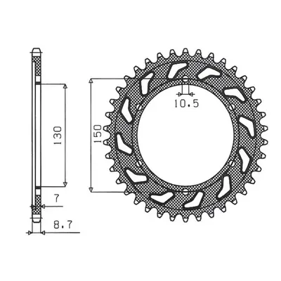 Rozeta SUNSTAR SUN1-8601-47 (JTR866.47, 86347) (SUNSTAR rozeta 863 47 (JTR866.47) (86347))