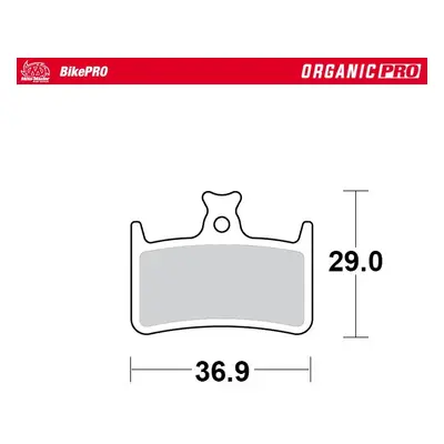 Brzdové destičky organické MOTO-MASTER 731633 (MOTO-MASTER BIKE PRO brzdové destičky organické P