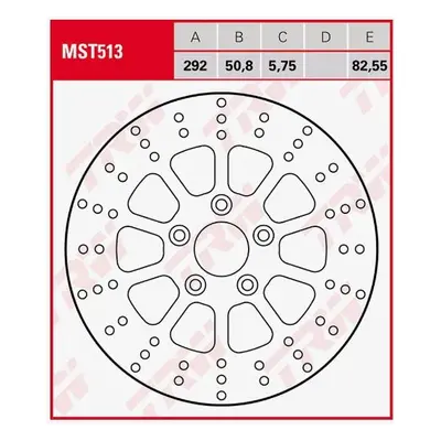 Brzdový kotouč zadní TRW LUCAS MST513 (TRW ZF brzdový kotouč zadní HARLEY DAVIDSON FLH / FLHR / 