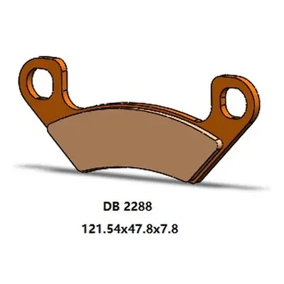 Brzdové destičky DELTA BRAKING DB2288OR-D (DELTA BRAKING brzdové destičky KH742 zadní ARCTIC CAT