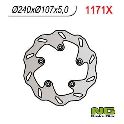 Brzdový kotouč NG Brakes NG1171X (NG brzdový kotouč zadní KTM 950/990 SUPERMOTO, SUPERDUKE, DUKE