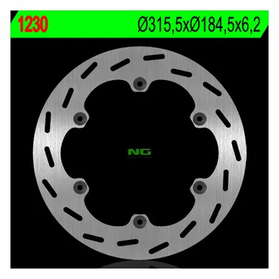 Brzdový kotouč NG Brakes NG1230 (NG TARCZA HAMULCOWA TYŁ HONDA ST 1100 PANEUROPEAN 91-01, ST 130