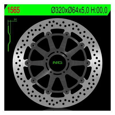 Brzdový kotouč NG Brakes NG1565 (NG brzdový kotouč přední KTM SUPERDUKE 1290 14-22 (320X64X5,0mm