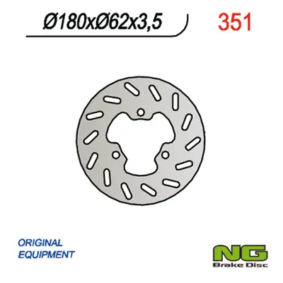 Brzdový kotouč NG Brakes NG351 (NG brzdový kotouč zadní DERBI SENDA 50 02-09, APRILIA RX 50 12-1