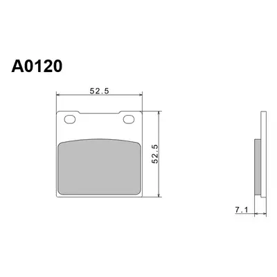 Brzdové destičky NISSIN A0120 (NISSIN brzdové destičky KH63 / KH161 PREMIUM SEMI-METALLIC (sint