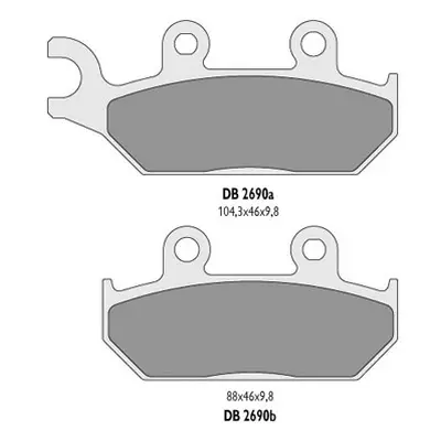 Brzdové destičky DELTA BRAKING DB2690OR-N (DELTA BRAKING brzdové destičky KH172 přední YAMAHA XT