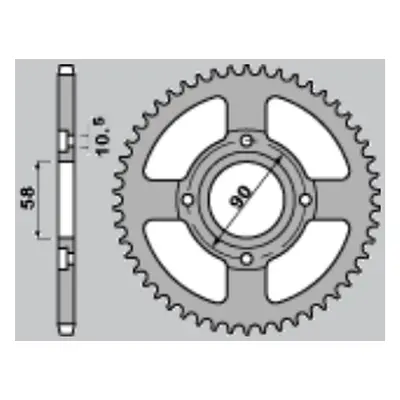 Prodej rozeta JT SPROCKETS 26947JRS (JTR269.47) (JR prodej rozeta 269 46 cm 125 82-97, CB 125T 8