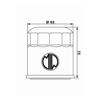 Olejový filtr MIW/MEIWA H1013 (268303) (HF303, 50) (MIW/MEIWA olejový filtr OEM 15290-E12-100, 3